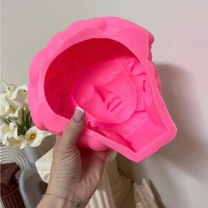Pink Silicone Face Mold